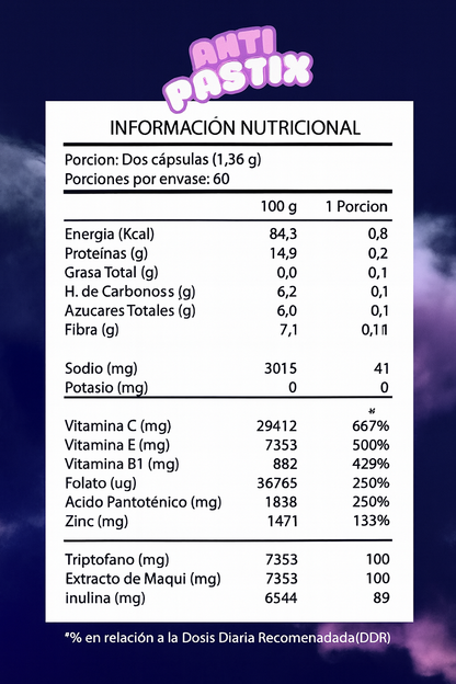Antipastix 120 Capsulas